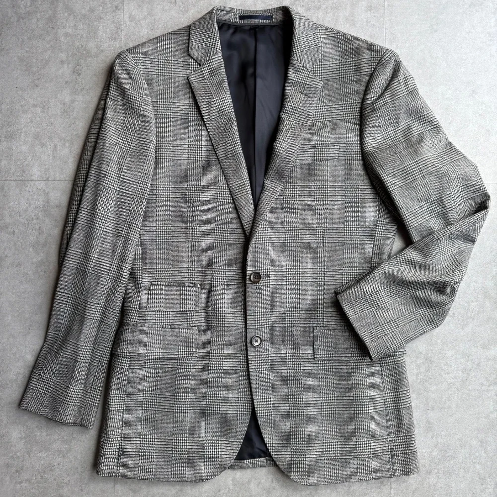 J Crew Ludlow Prince of Wales Abraham Moon wool blend, 38R suit + trousers - Picture 8 of 16